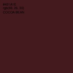#451A1E - Cocoa Bean Color Image